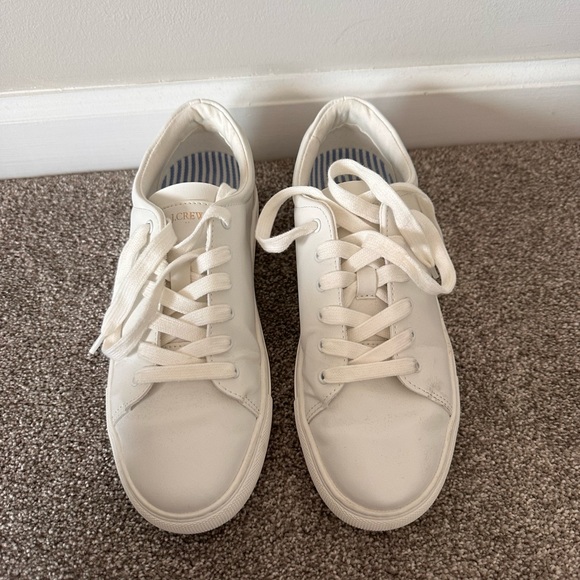 J. Crew Shoes - J. Crew Women’s White Sneakers Size 8